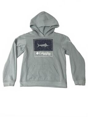 Columbia PFG Sportswear Company Gray Hoodie Sweatshirt Kids Size Small